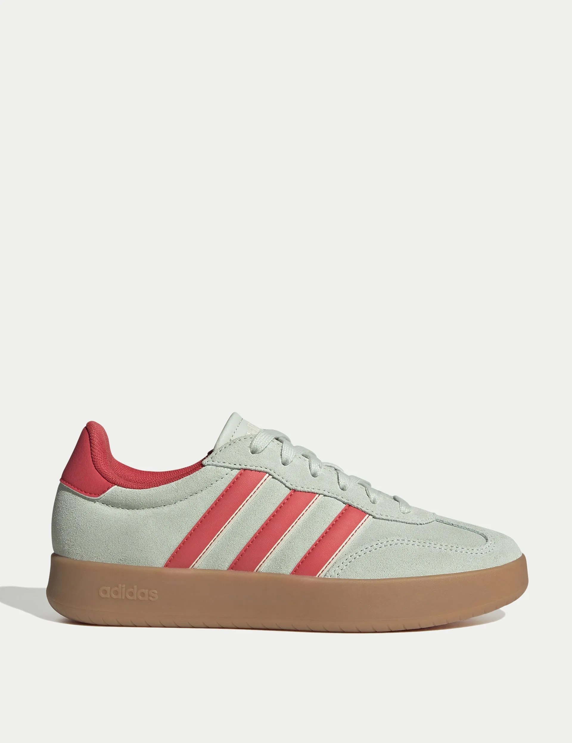 Barreda Shoes - Linen Green/Semi Lucid Red/Wonder White Adidas everyday sneakers with comfort cushioning