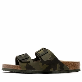 Birkenstock Arizona - Desert Soil/Camo Green Birkenstock supportive sandals with cork footbed