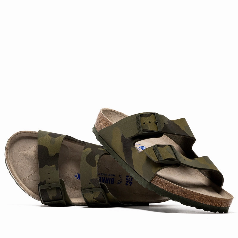 Birkenstock Arizona - Desert Soil/Camo Green Birdsoles eco-friendly shoe options