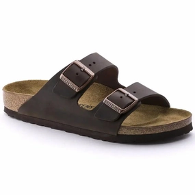 Birkenstock Arizona Leather Sandals  Timeless Comfort with Custom Fit Birkenstock soft footbed slides for casual wear