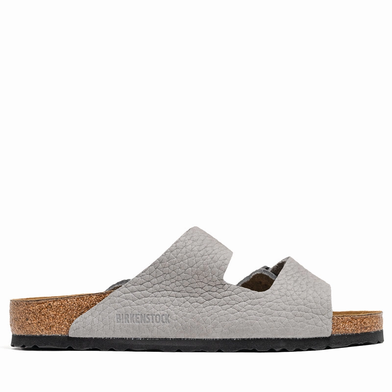 Birkenstock Arizona Nubuck - Desert Buck Whale Grey Birdsoles eco-friendly shoe options