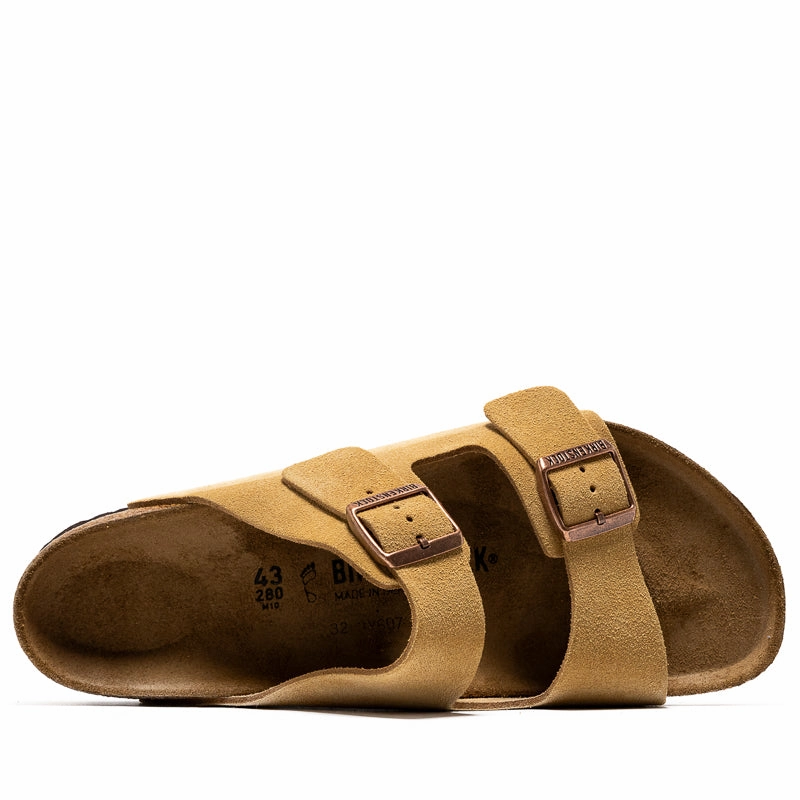 Birkenstock Arizona Suede - Latte Cream Birdsoles eco-friendly shoe options