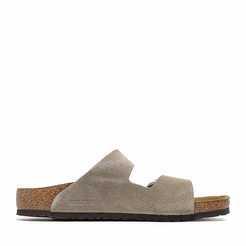 Birkenstock Arizona Suede (PS) - Taupe Birdsoles eco-friendly shoe options