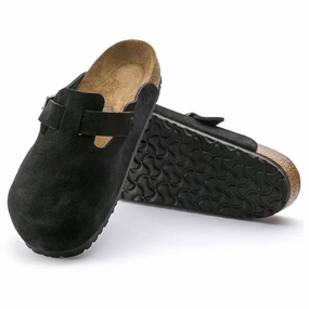 Birkenstock Boston Soft Footbed Suede  Iconic Comfort & Timeless Style Birkenstock soft footbed slides for casual wear