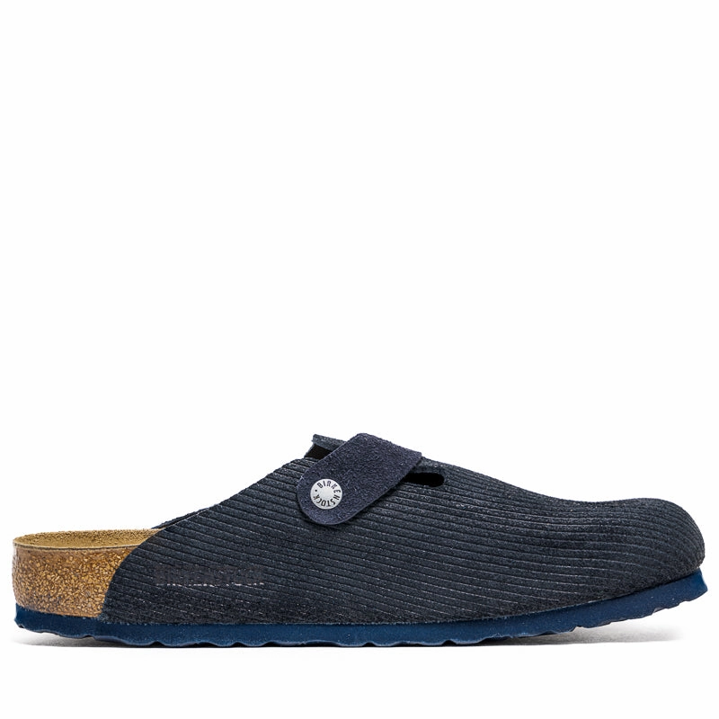 Birkenstock Boston Suede Corduroy - Midnight Birdsoles eco-friendly shoe options