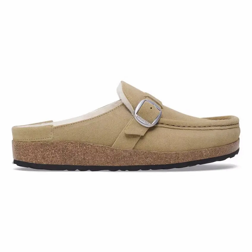 Birkenstock Buckley Shearling  Suede Clog with Genuine Shearling Lining Birkenstock ergonomic sandals