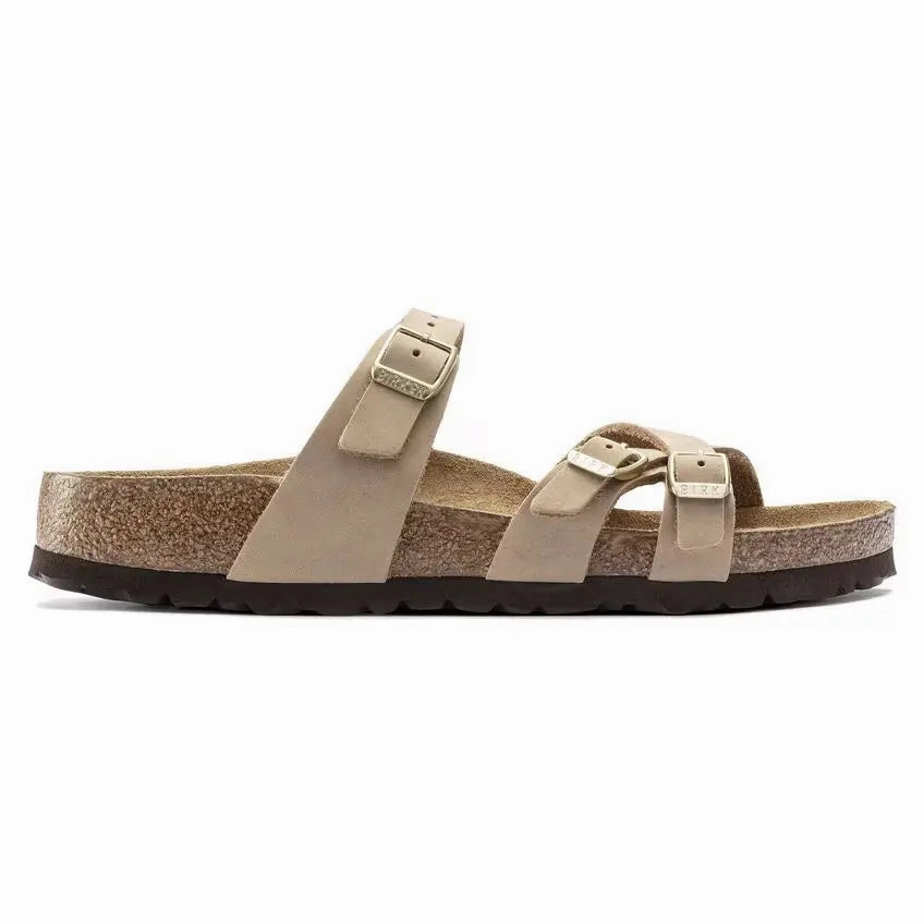 Birkenstock Franca Soft Footbed Sandals  Elegant Comfort in Nubuck Leather Birkenstock ergonomic sandals