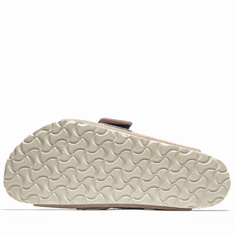 Birkenstock Kyoto Suede - Taupe Birdsoles eco-friendly shoe options