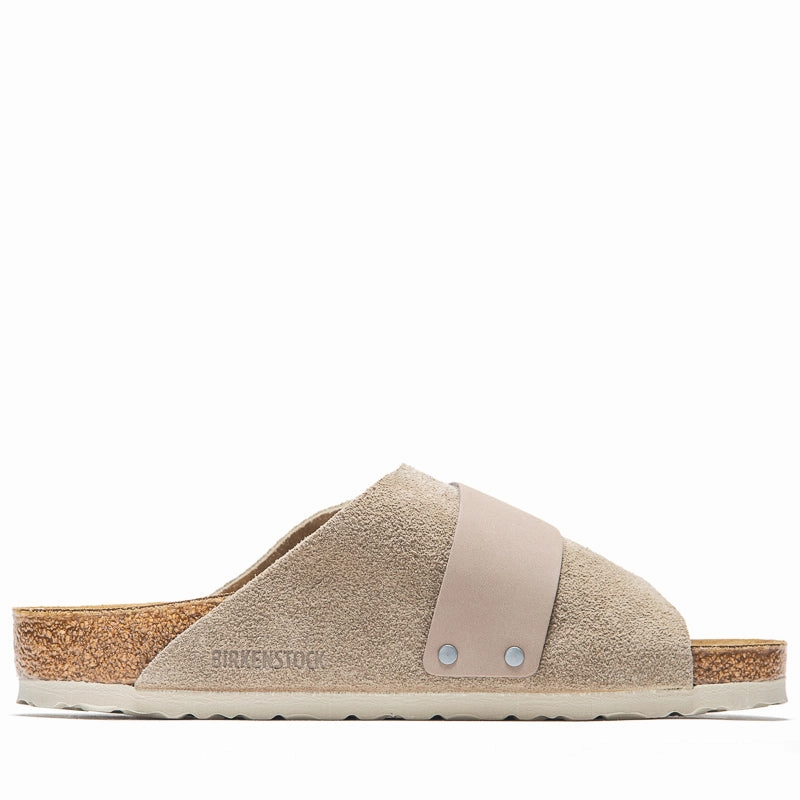 Birkenstock Kyoto Suede - Taupe Birdsoles eco-friendly shoe options