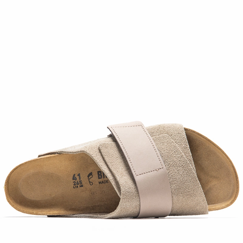 Birkenstock Kyoto Suede - Taupe Birdsoles eco-friendly shoe options