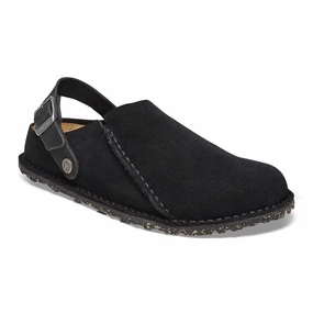 Birkenstock Lutry  Convertible Suede Clogs for All-Day Comfort Birkenstock soft footbed slides for casual wear