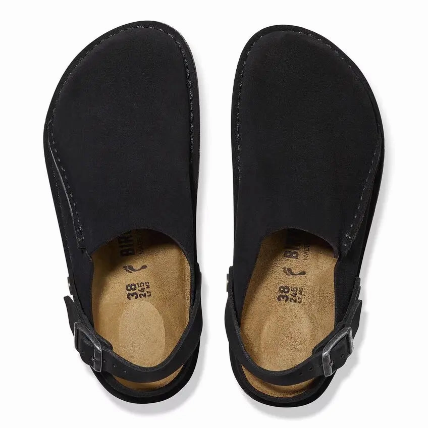 Birkenstock Lutry  Convertible Suede Clogs for All-Day Comfort Birkenstock ergonomic sandals