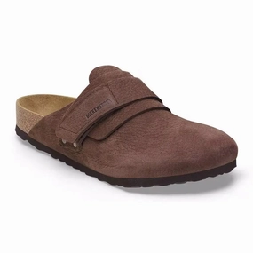 Birkenstock Nagoya  Womens Nubuck Leather Clog with Adjustable Strap Birkenstock soft footbed slides for casual wear