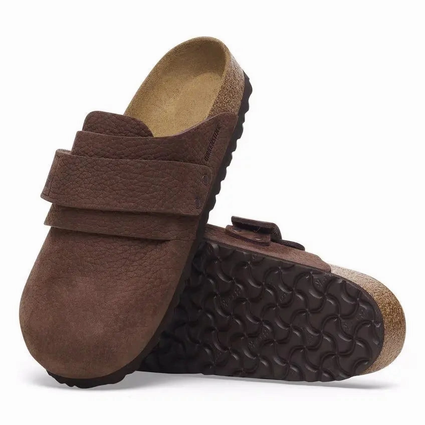 Birkenstock Nagoya  Womens Nubuck Leather Clog with Adjustable Strap Birkenstock ergonomic sandals