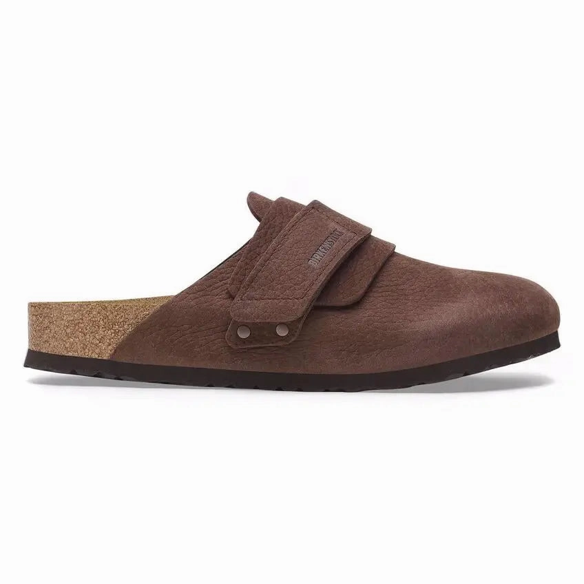 Birkenstock Nagoya  Womens Nubuck Leather Clog with Adjustable Strap Birkenstock ergonomic sandals