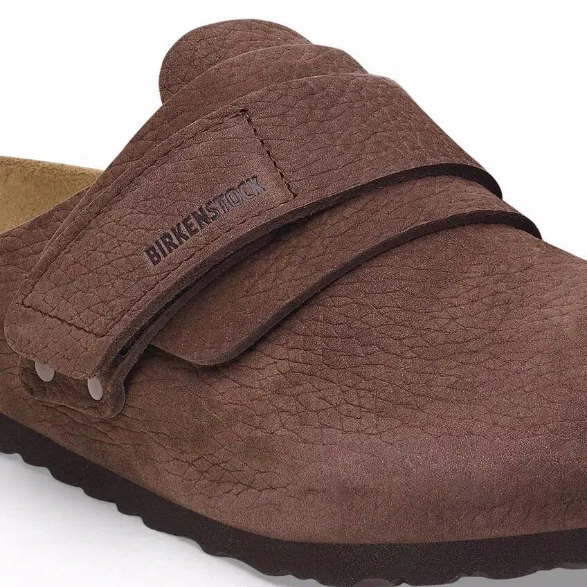 Birkenstock Nagoya  Womens Nubuck Leather Clog with Adjustable Strap Birkenstock ergonomic sandals