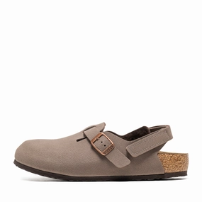 Birkenstock Tokio Birkibuc (PS) - Mocha Birkenstock supportive sandals with cork footbed