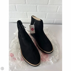 Boots Ankle Flats By Clarks In Black, Size: 7.5 Clarks leather shoes for daily wear