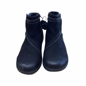 Boots Ankle Flats By Clarks In Black, Size:7.5 Clarks leather shoes for daily wear