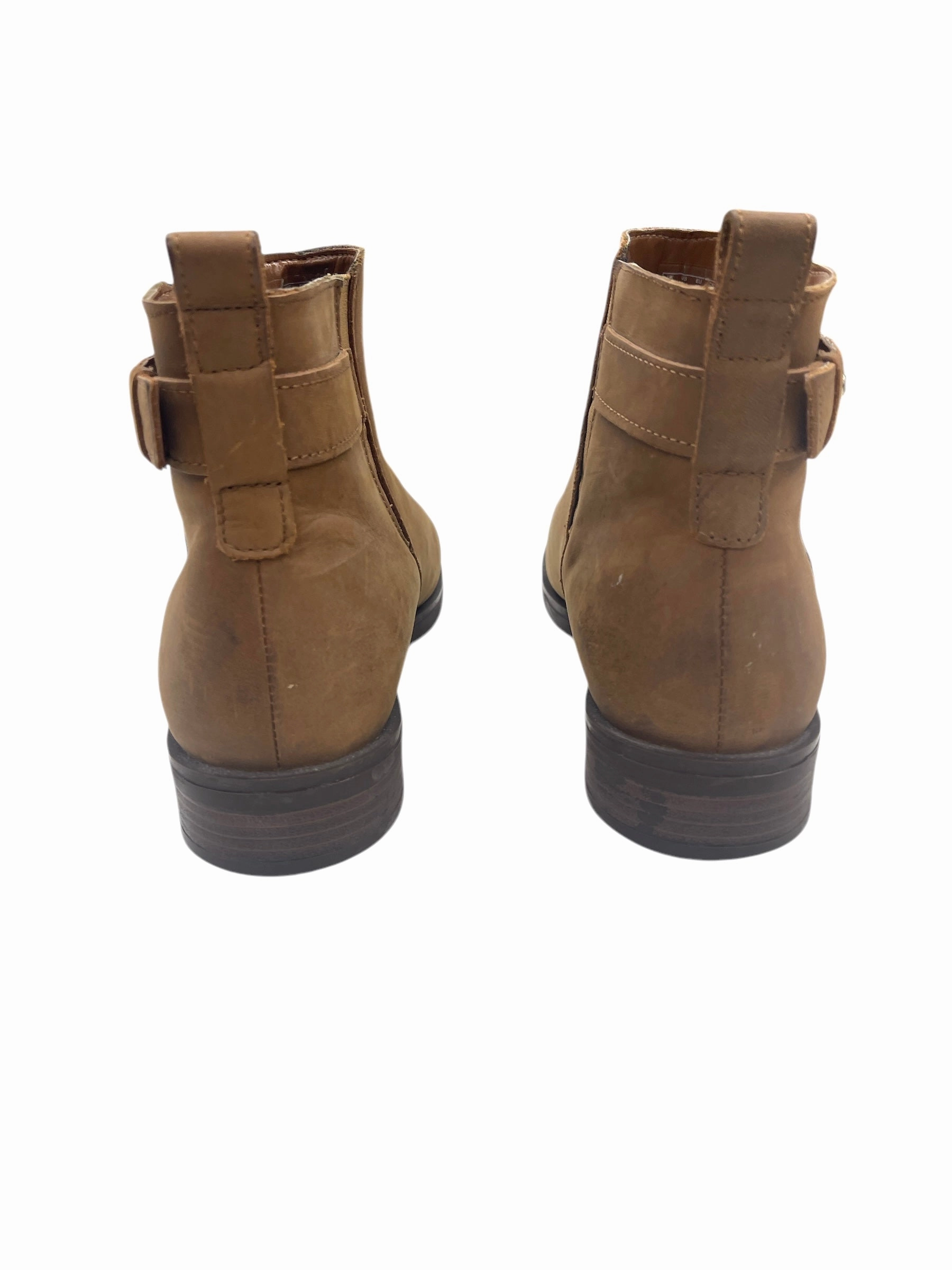 BOOTS ANKLE FLATS by CLARKS In BROWN, Size: 9 Leather Footwear