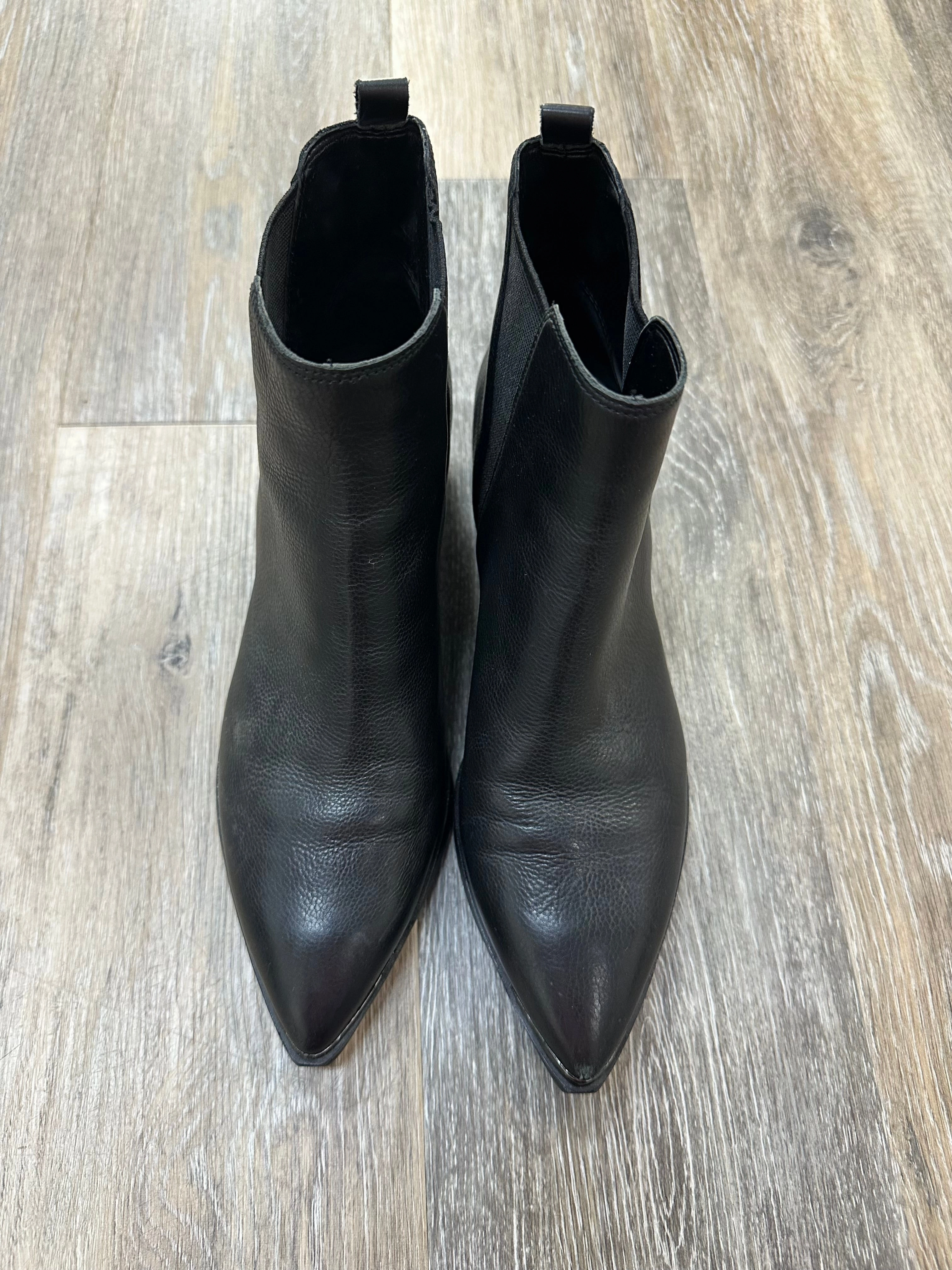 Boots Ankle Flats By Marc Fisher In Black, Size: 7.5 Fashion Heels