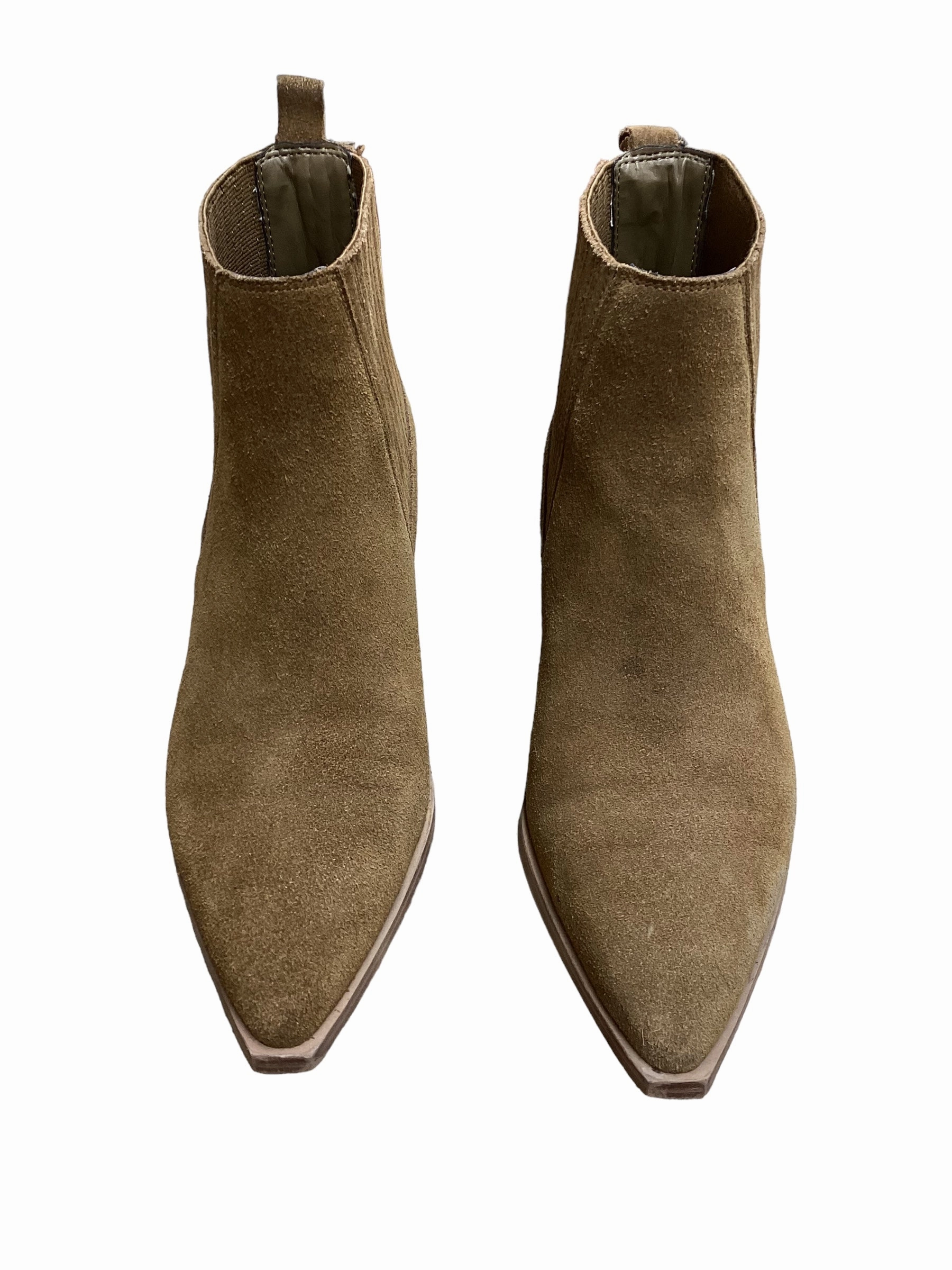 Boots Ankle Flats By Marc Fisher In Tan, Size: 6 Fashion Heels