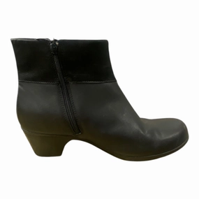 Boots Ankle Heels By Clarks In Black, Size: 10 Clarks leather shoes for daily wear
