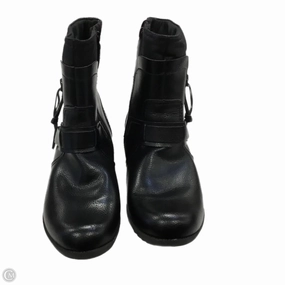 Boots Ankle Heels By Clarks In Black, Size: 10 Clarks leather shoes for daily wear