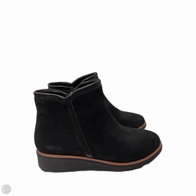 Boots Ankle Heels By Clarks In Black, Size: 8 Clarks leather shoes for daily wear