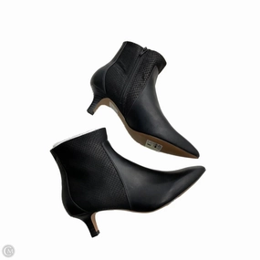Boots Ankle Heels By Clarks In Black, Size: 9 Clarks leather shoes for daily wear