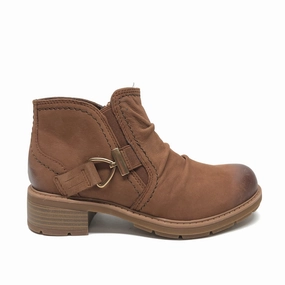 Boots Ankle Heels By Clarks In Brown, Size: 6 Clarks leather shoes for daily wear
