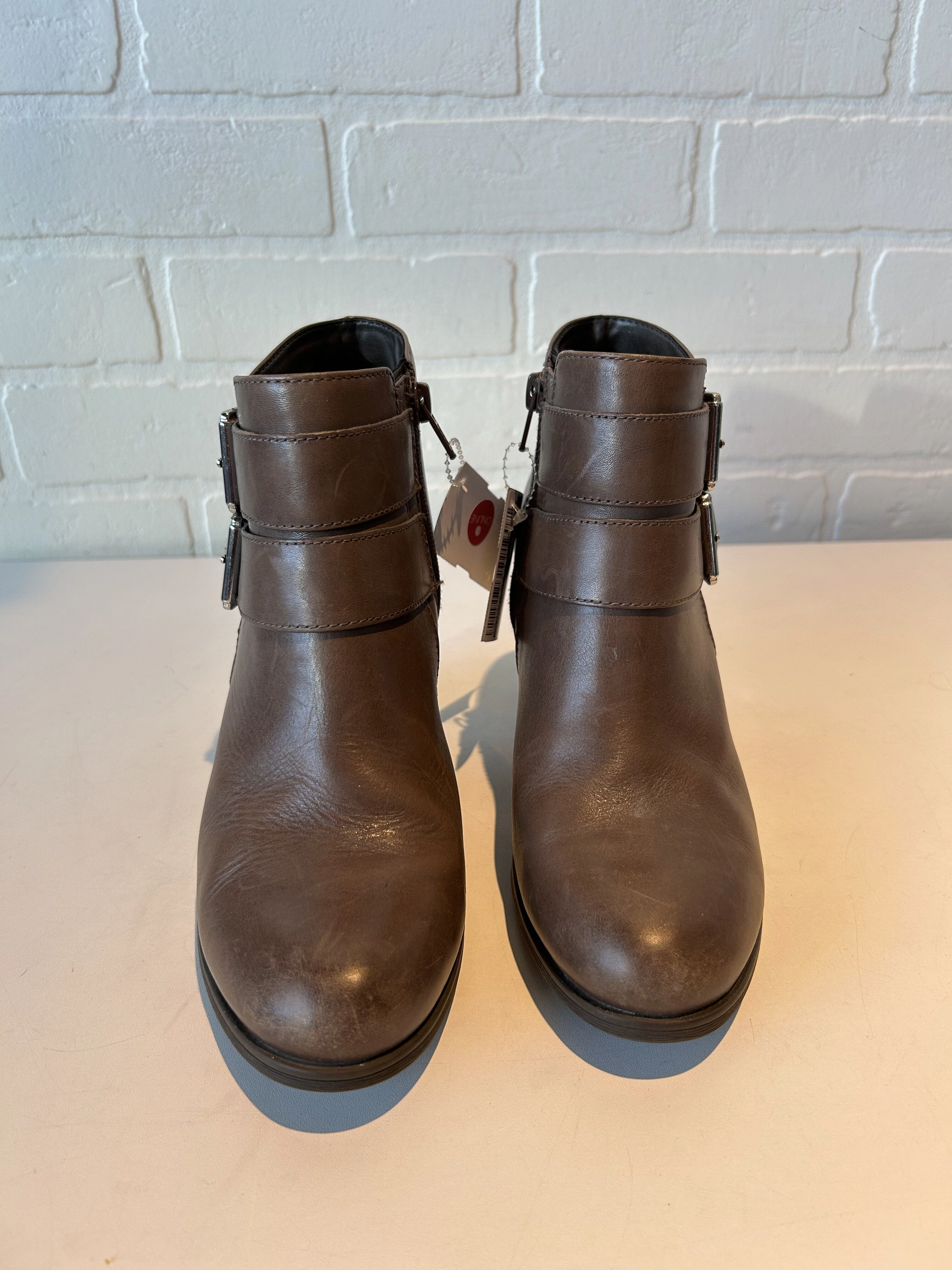 Boots Ankle Heels By Clarks  Size: 6.5 Leather Footwear