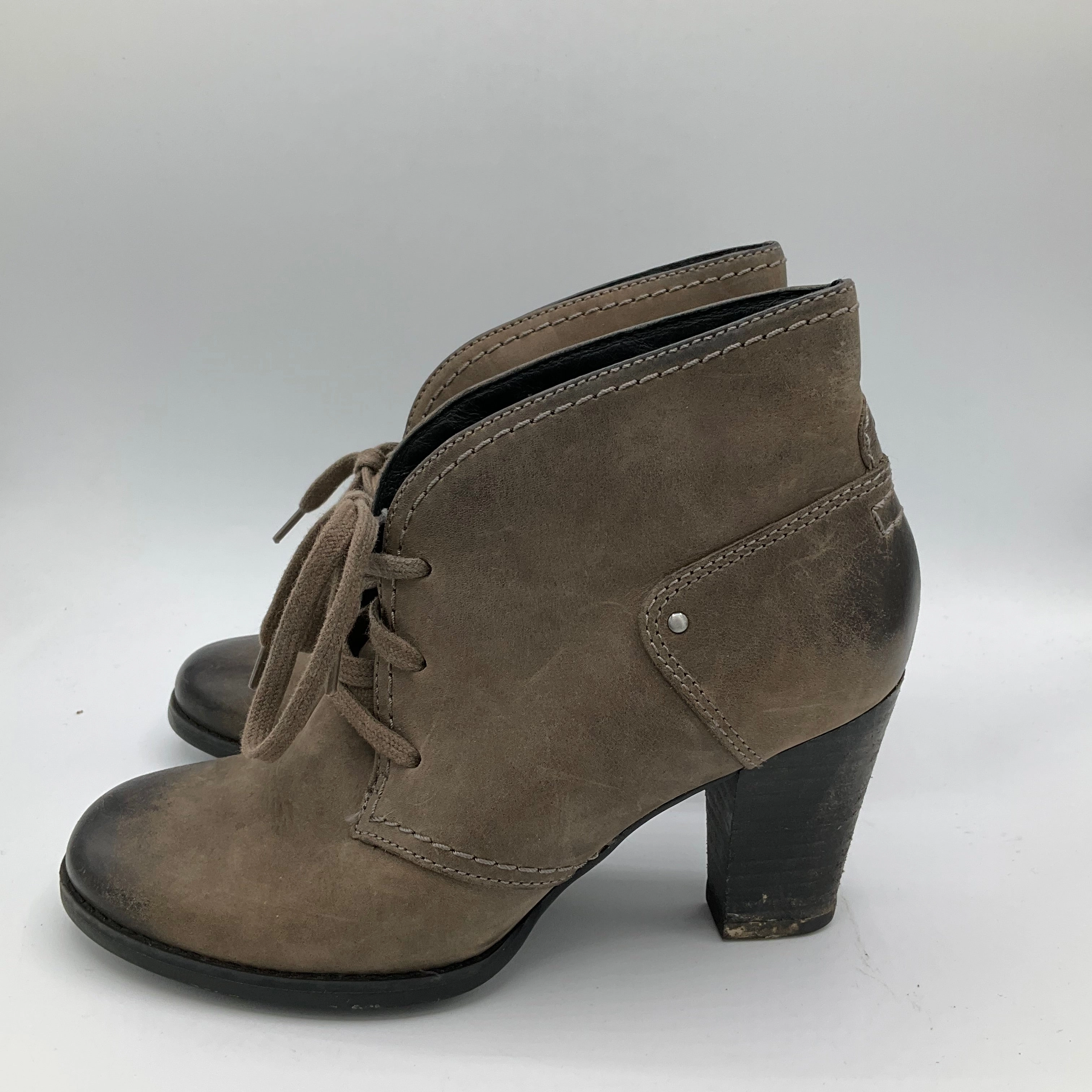 Boots Ankle Heels By Clarks  Size: 6.5 Leather Footwear