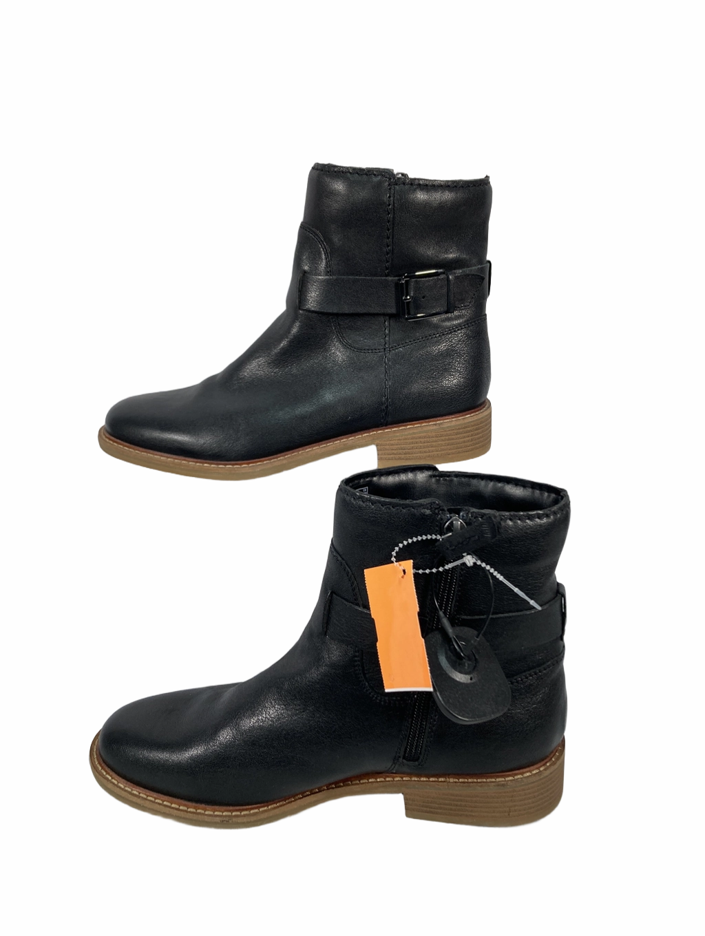 Boots Ankle Heels By Clarks  Size: 9 Leather Footwear