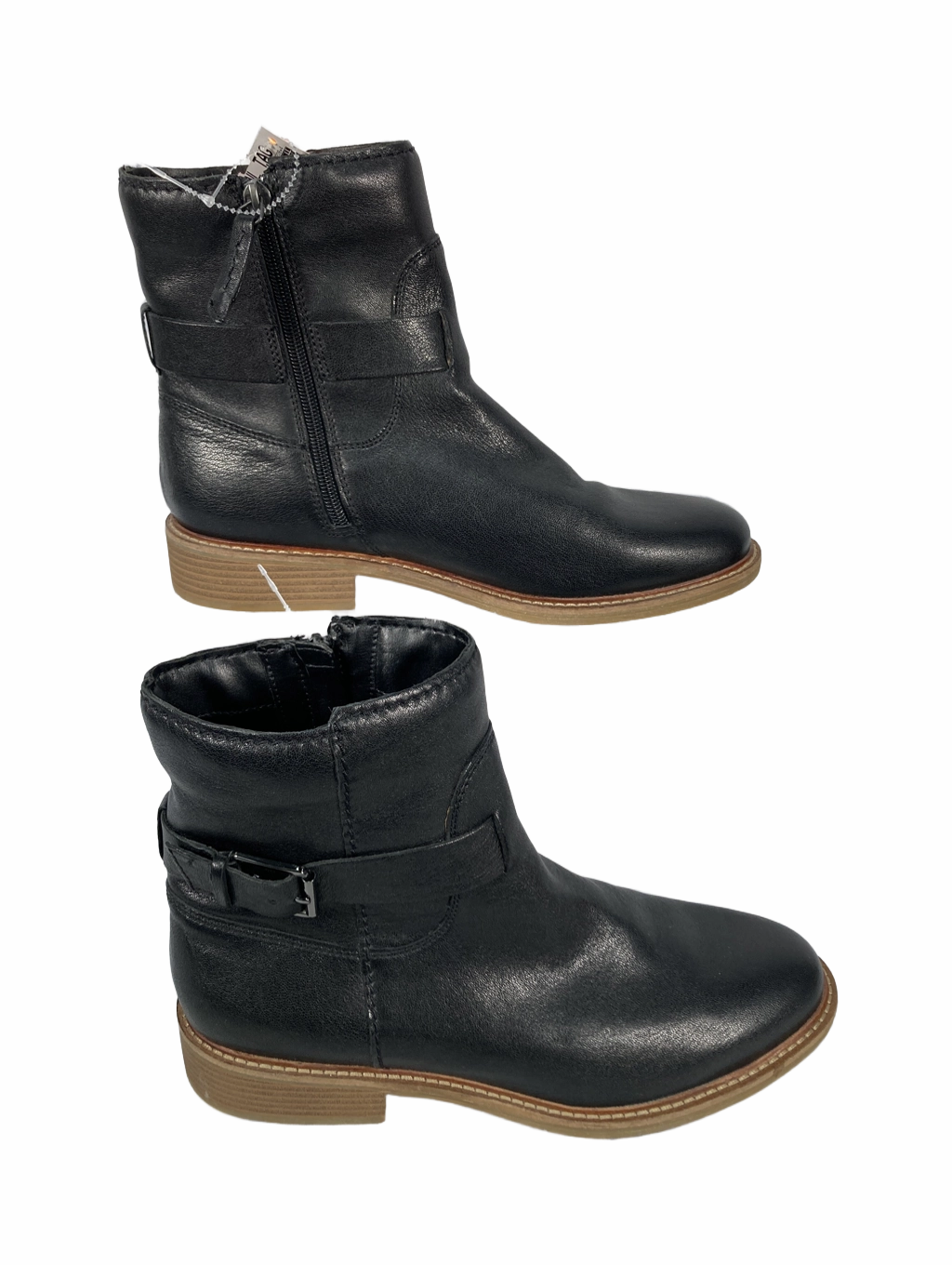 Boots Ankle Heels By Clarks  Size: 9 Leather Footwear