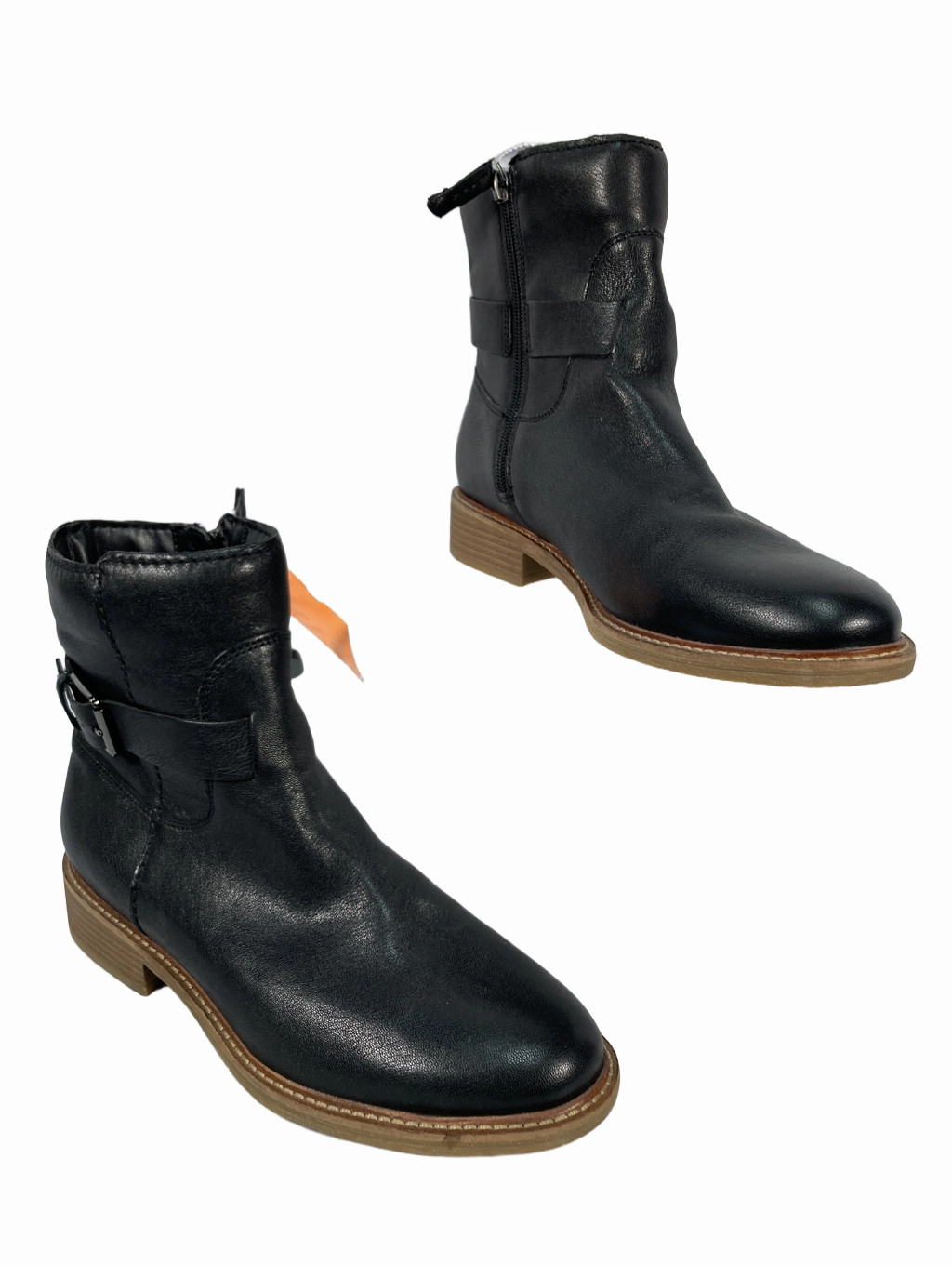 Boots Ankle Heels By Clarks  Size: 9 Leather Footwear