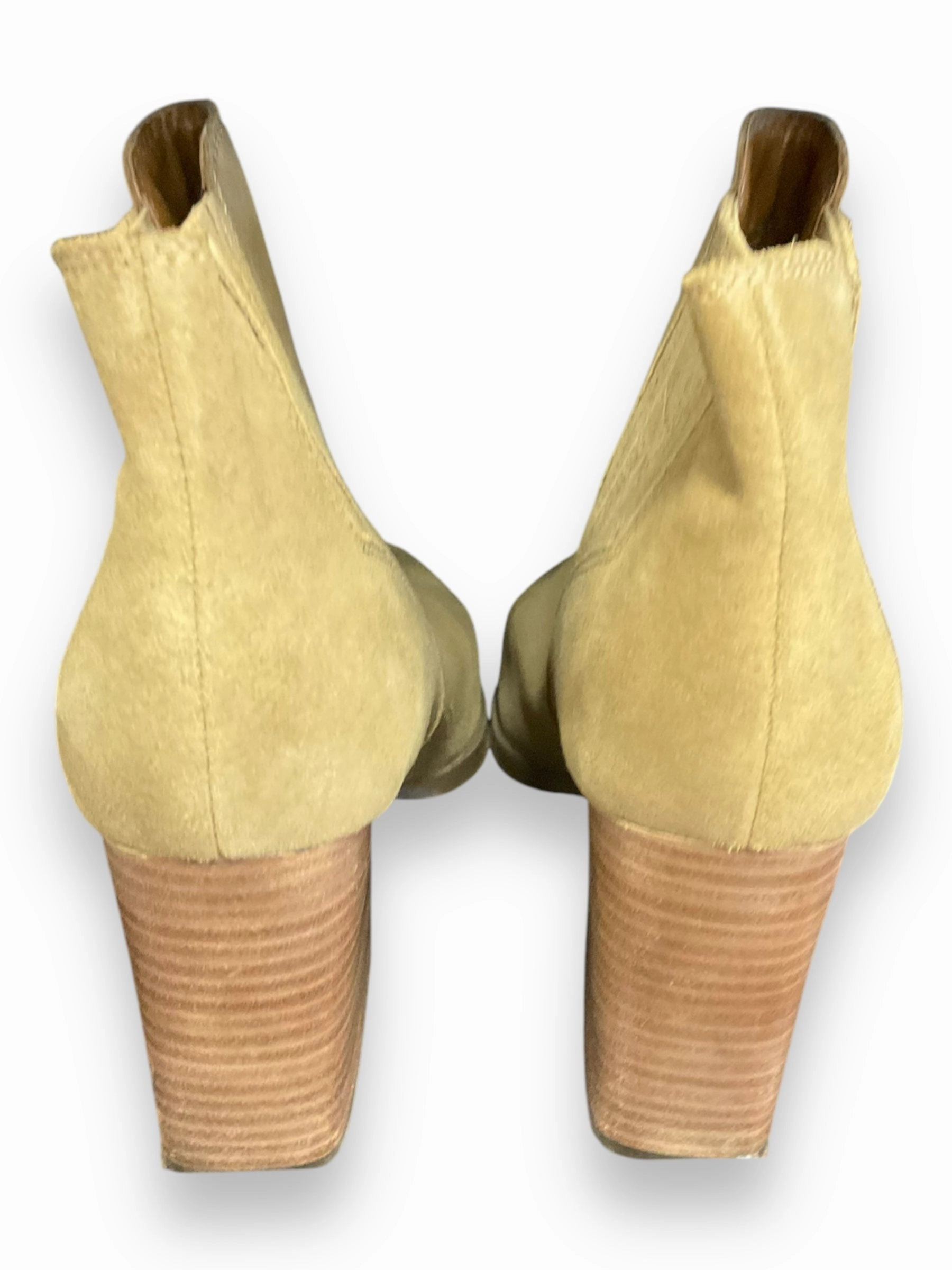 Boots Ankle Heels By Marc Fisher In Beige, Size: 9 Fashion Heels