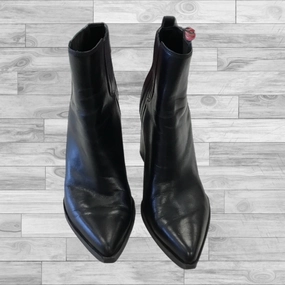 Boots Ankle Heels By Marc Fisher In Black, Size: 10 Marc Fisher fashion shoes with block heels