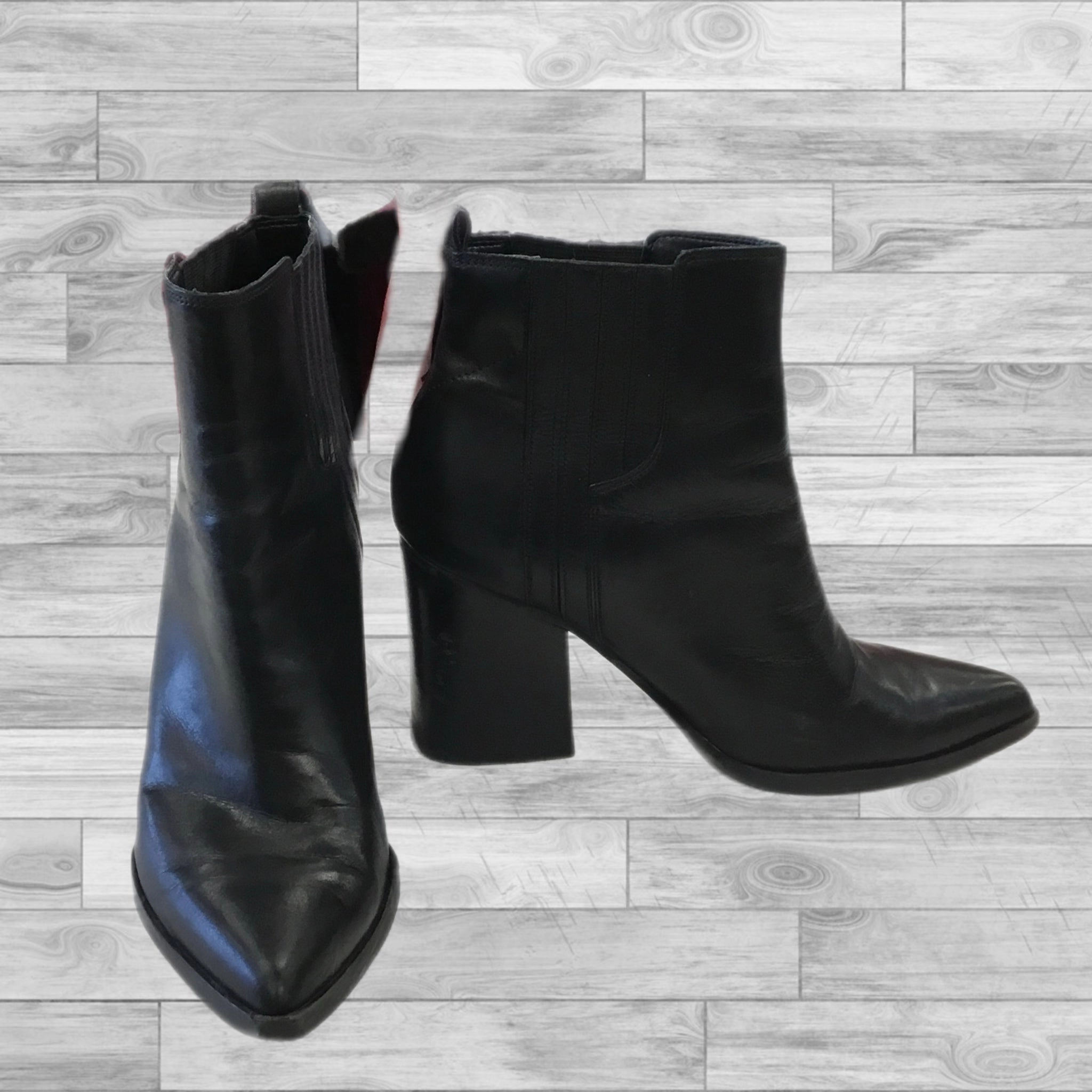 Boots Ankle Heels By Marc Fisher In Black, Size: 10 Fashion Heels