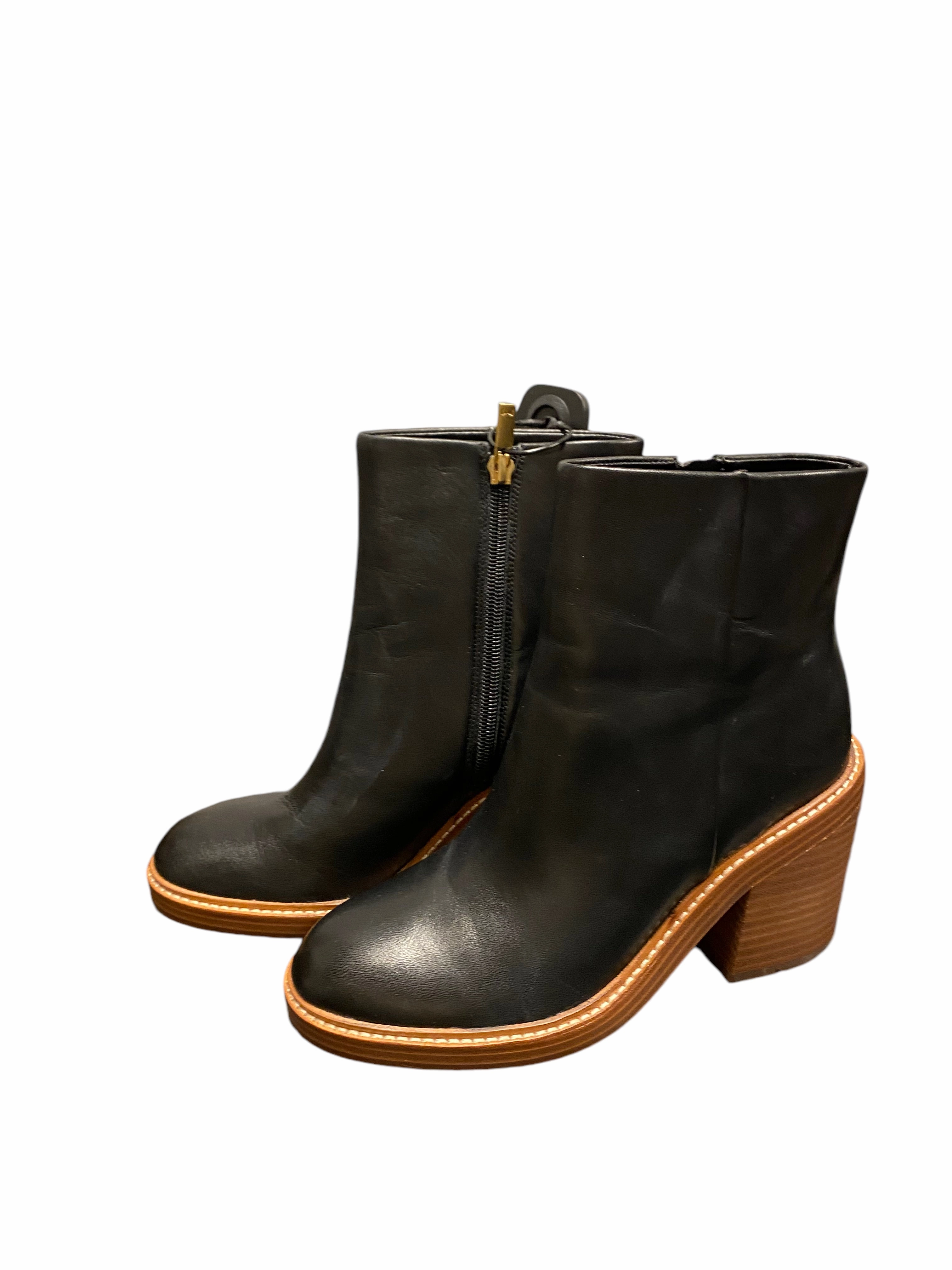 Boots Ankle Heels By Marc Fisher In Black, Size: 6.5 Fashion Heels