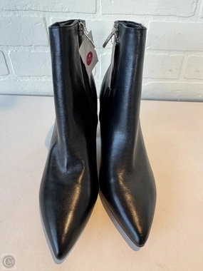 Boots Ankle Heels By Marc Fisher In Black, Size: 6.5 Marc Fisher fashion shoes with block heels