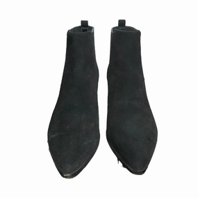 Boots Ankle Heels By Marc Fisher In Black, Size: 6 Marc Fisher fashion shoes with block heels