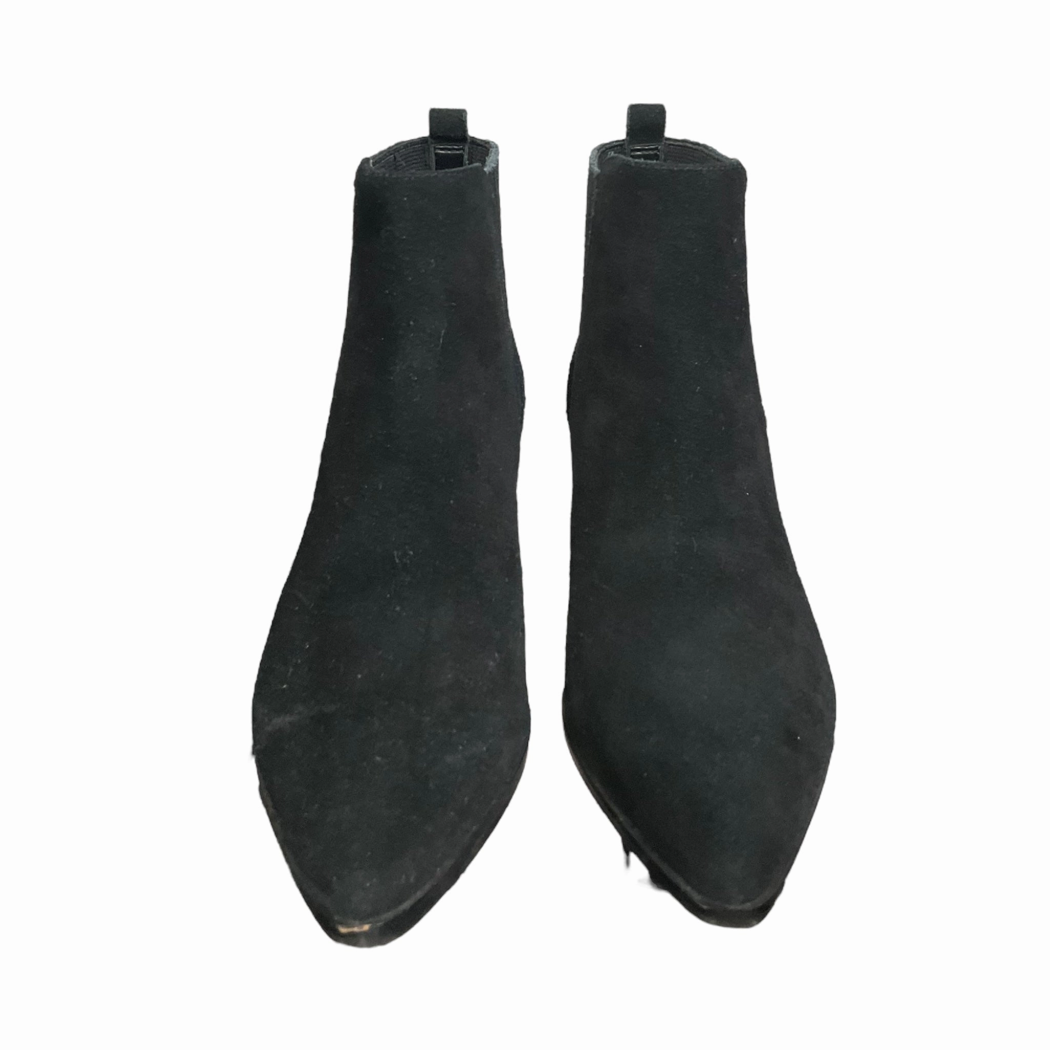 Boots Ankle Heels By Marc Fisher In Black, Size: 6 Marc Fisher fashion shoes with block heels