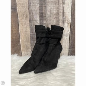Boots Ankle Heels By Marc Fisher In Black, Size: 7.5 Marc Fisher fashion shoes with block heels