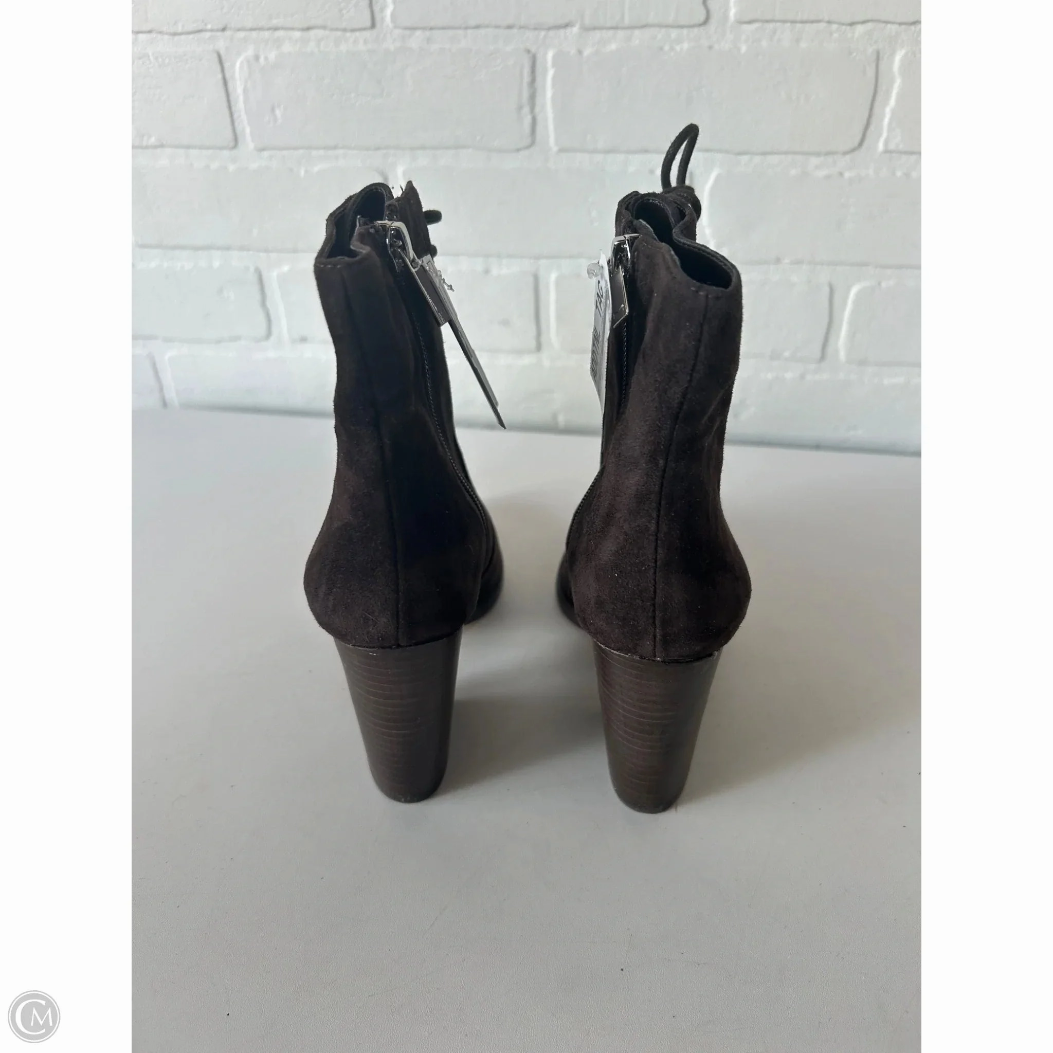 Boots Ankle Heels By Marc Fisher In Brown, Size: 5.5 Fashion Heels