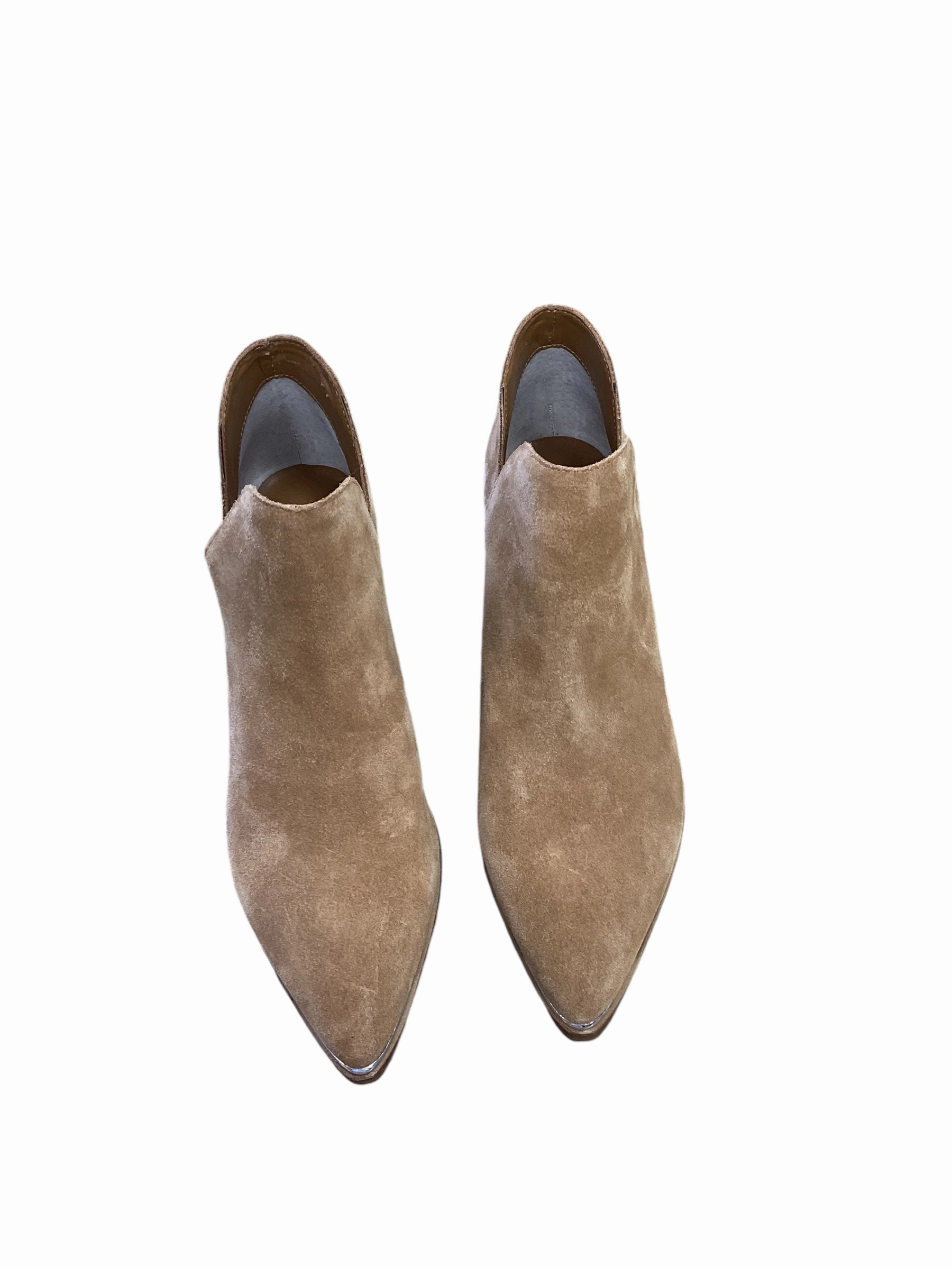 Boots Ankle Heels By Marc Fisher In Brown, Size: 6.5 Fashion Heels