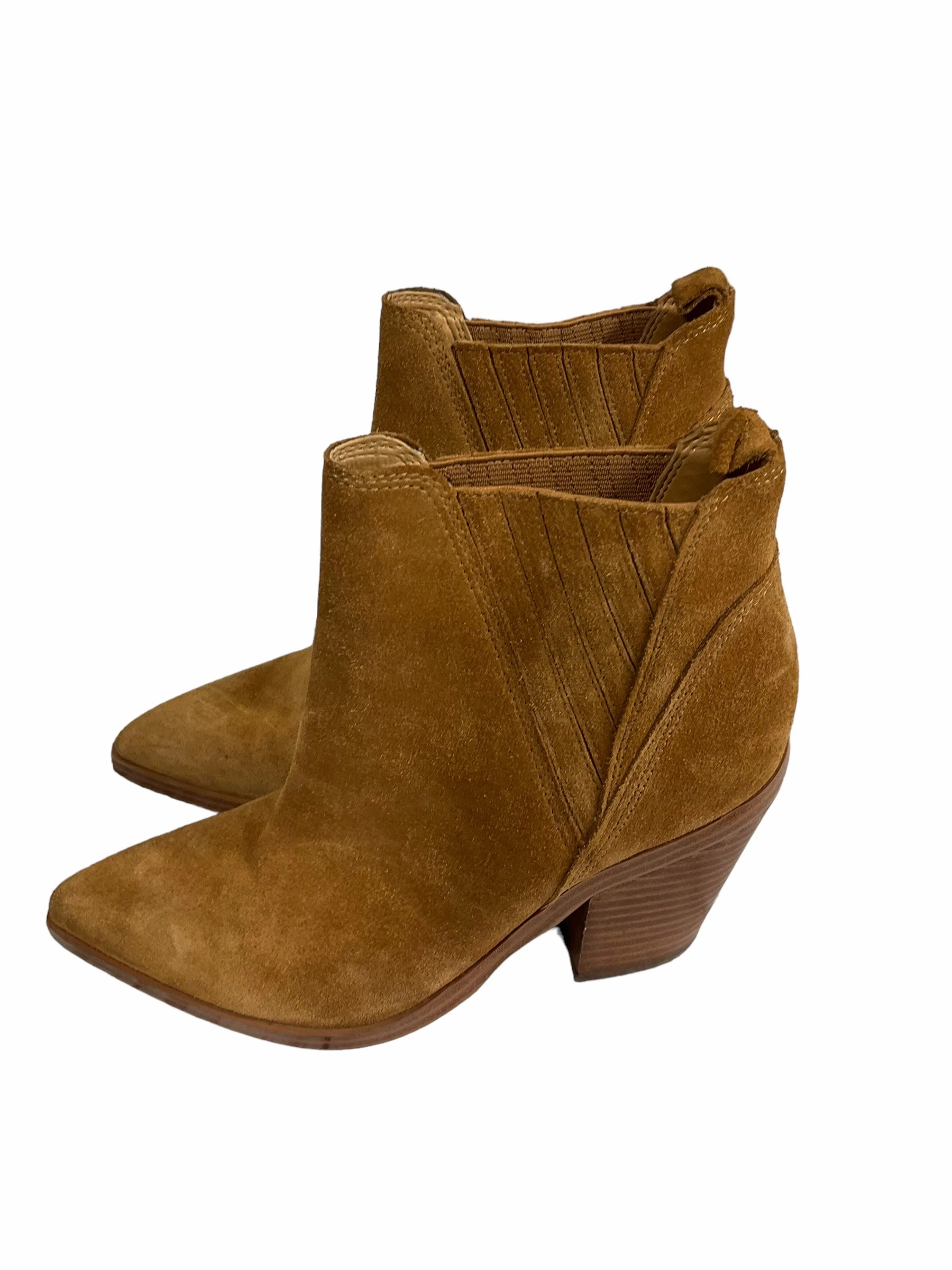 Boots Ankle Heels By Marc Fisher In Brown, Size: 6 Fashion Heels