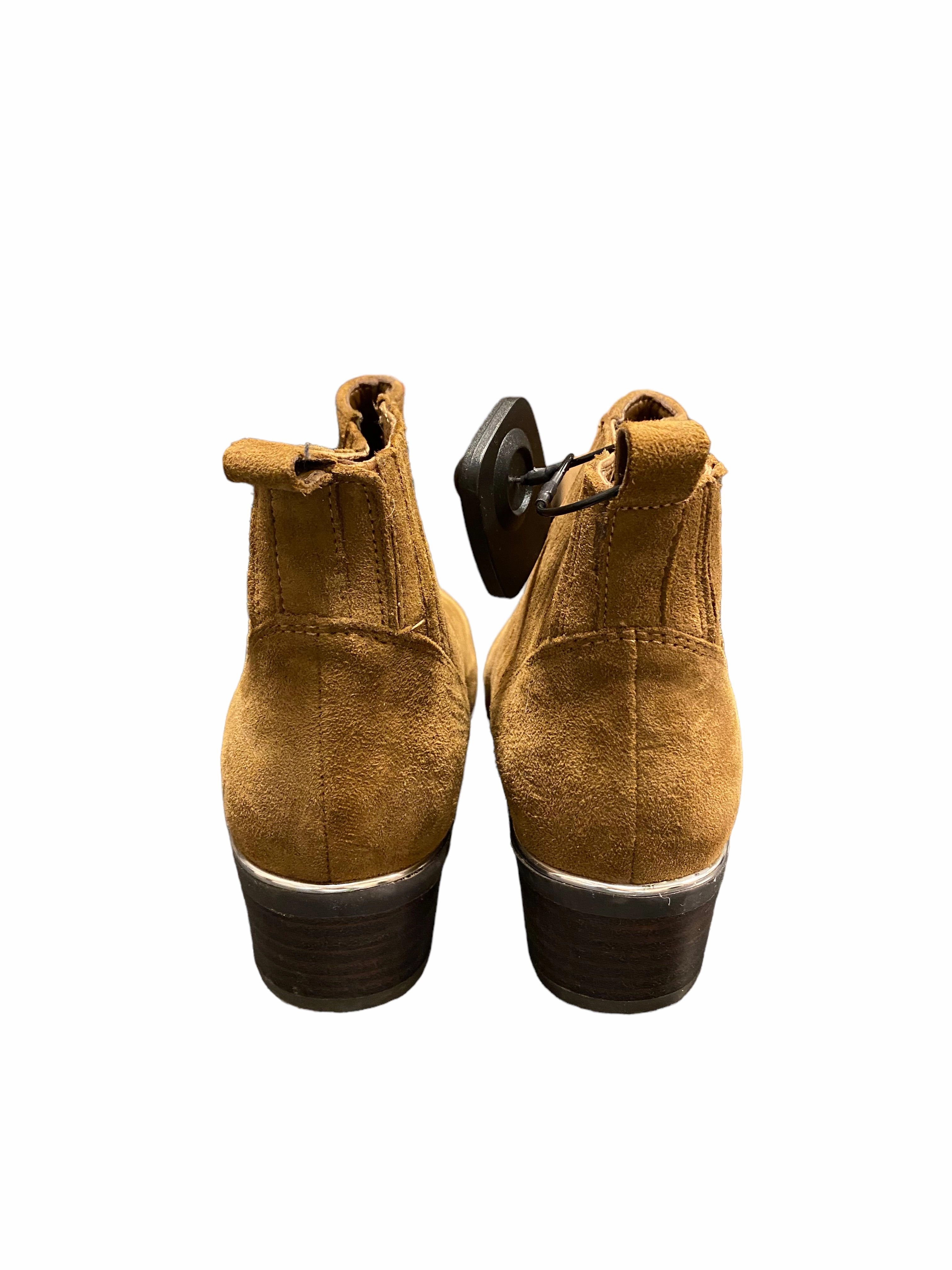 Boots Ankle Heels By Marc Fisher In Brown, Size: 6 Fashion Heels