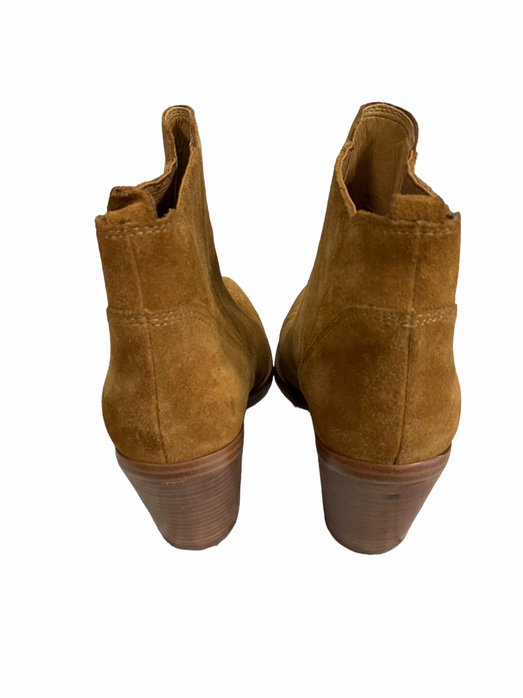 Boots Ankle Heels By Marc Fisher In Brown, Size: 6 Fashion Heels