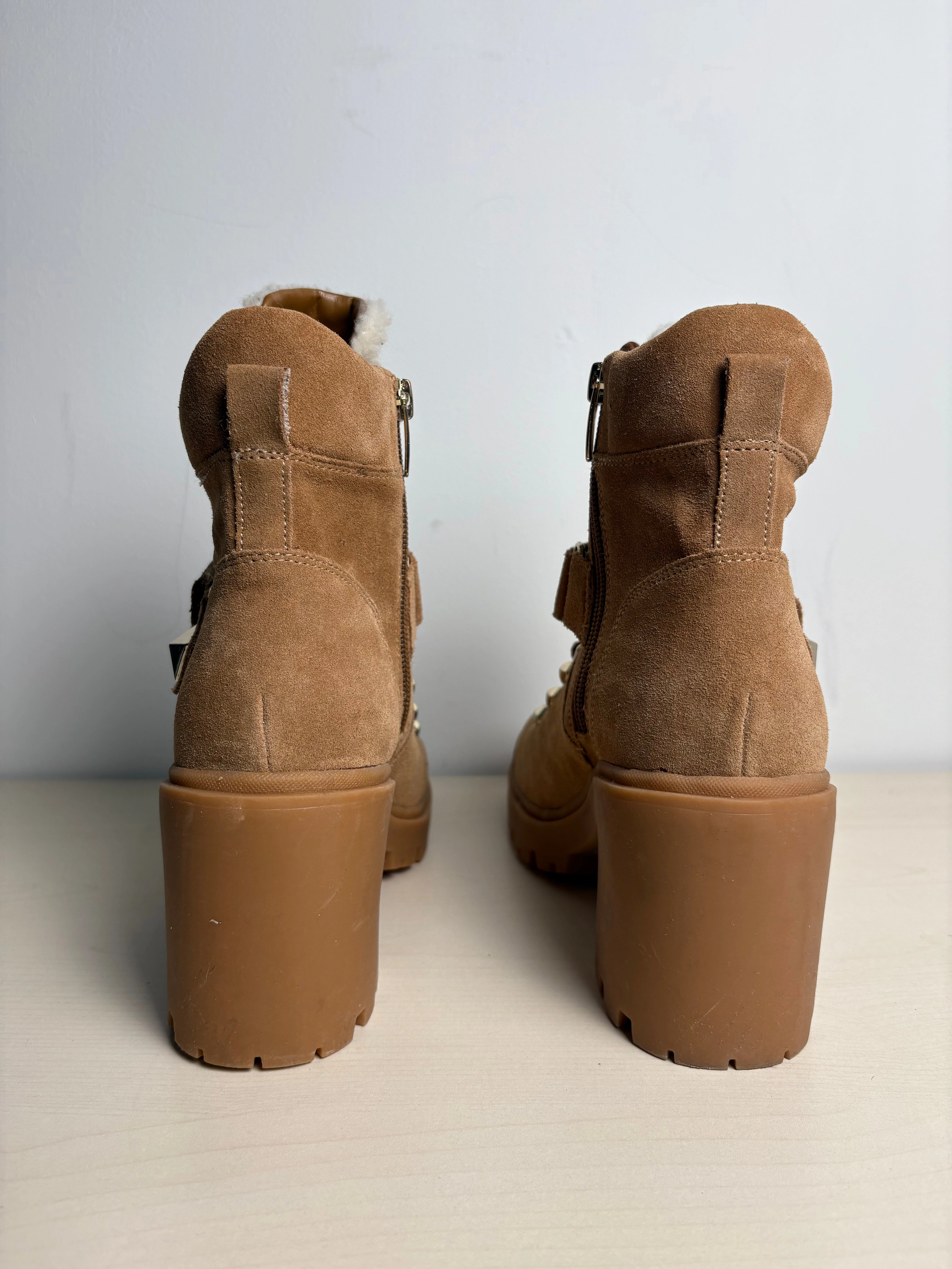Boots Ankle Heels By Marc Fisher In Brown, Size: 7.5 Fashion Heels